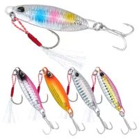 

RUNCL 5PCS Metal Fishing Bait Jigging Lures Sea Water Metal Jigs Fishing Lures