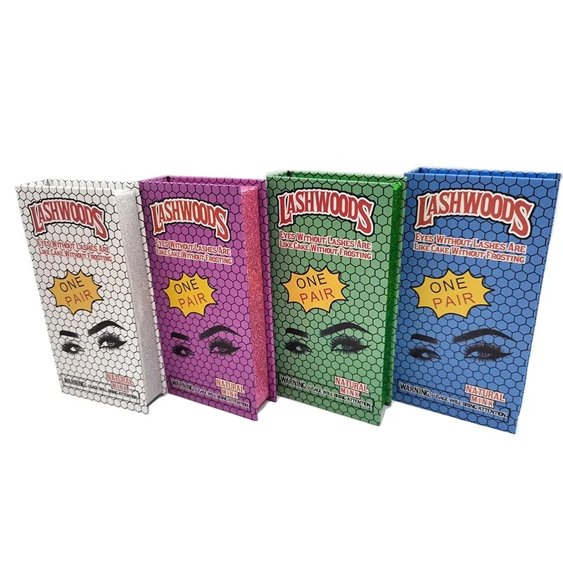 

New fake eyelashes Halloween box holiday decoration lashbox manufacturers customize lashes packaging box in stock