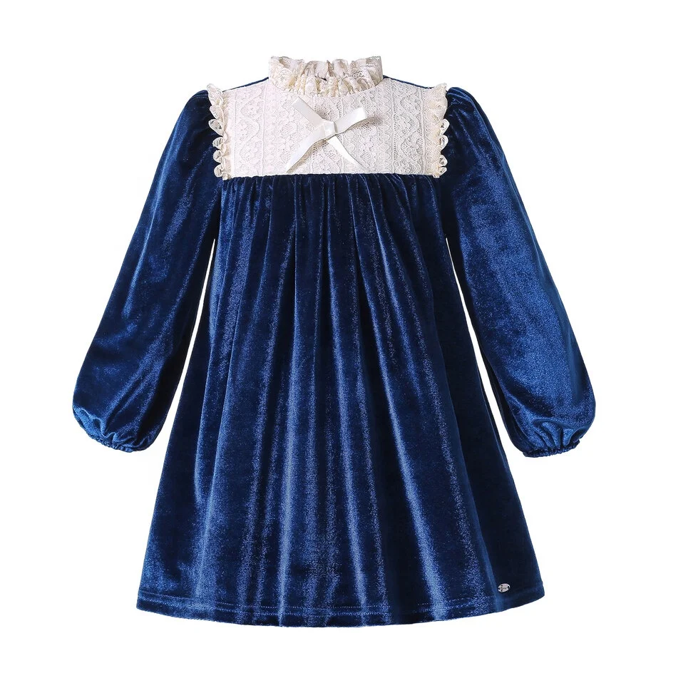 

2021 SPRING Cute Boutique Children Clothing Girls Dress for 12 years Velet Baby Girls Christening Dress