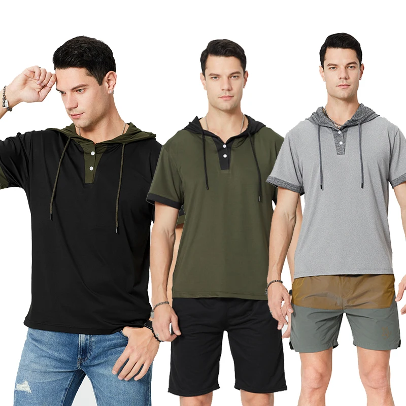 

New Summer Men Hip Hop Vertical Striped T Shirt Loose Round Neck Sports Short Sleeve Tops Casual Apparel