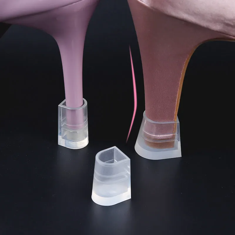 

High Heel Protectors Transparent Heel Stoppers Heel Repair Covers for Women-Perfect for Weddings and grass