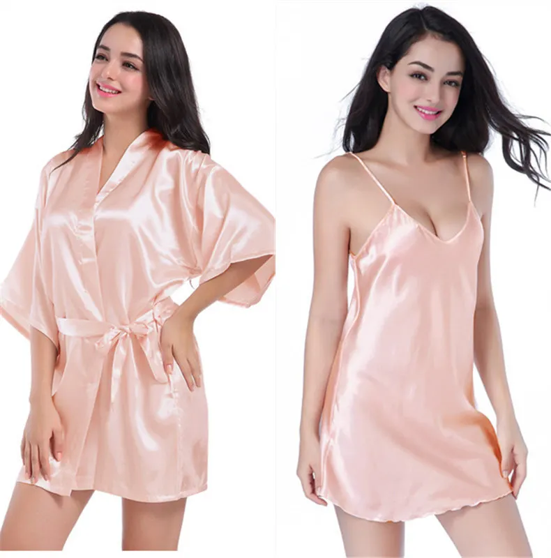 

Women's Nightgown Button Down Sleepshirt Satin 3/4 Sleeve Nightshirt Boyfriend Notch Collar Sleepwear