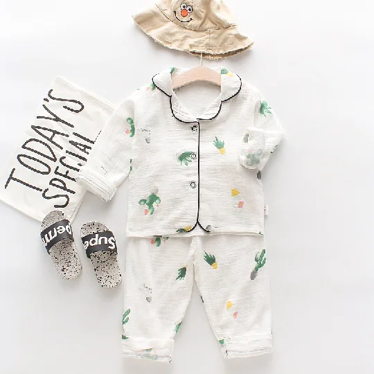 

Factory wholesale spring and autumn children's home wear and children's pajamas set, Picture shows