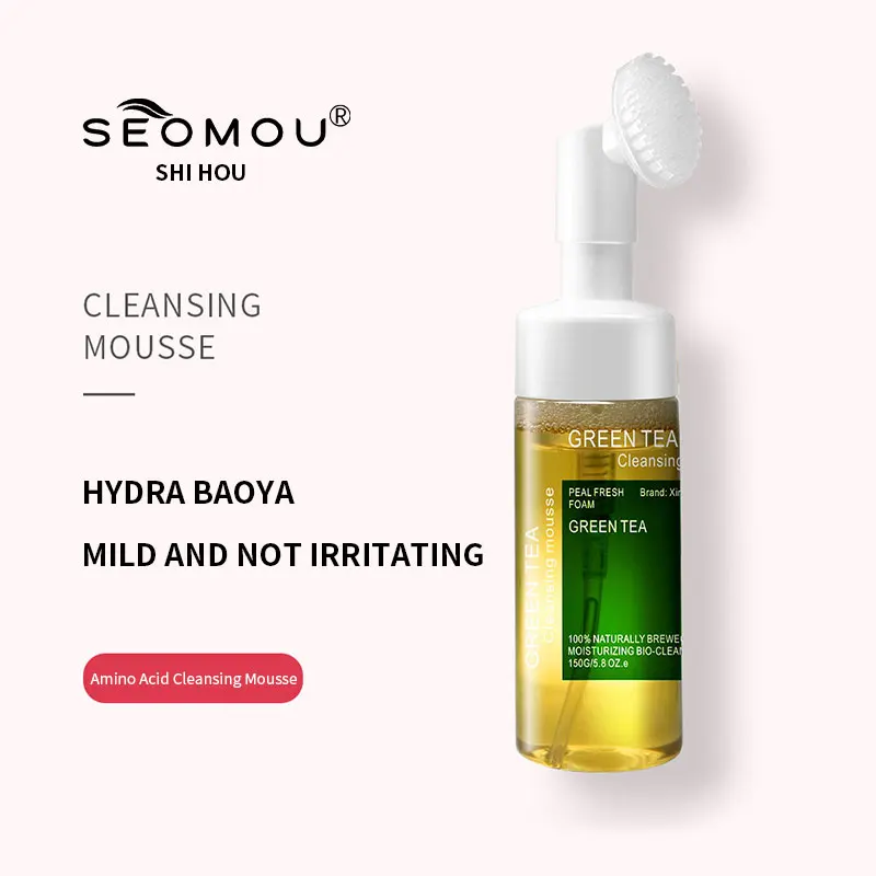 

seomou Amino Acid Cleansing Mousse Facial Cleanser Deep Cleansing Exfoliating Hydrating Facial Cleanser Face Wash