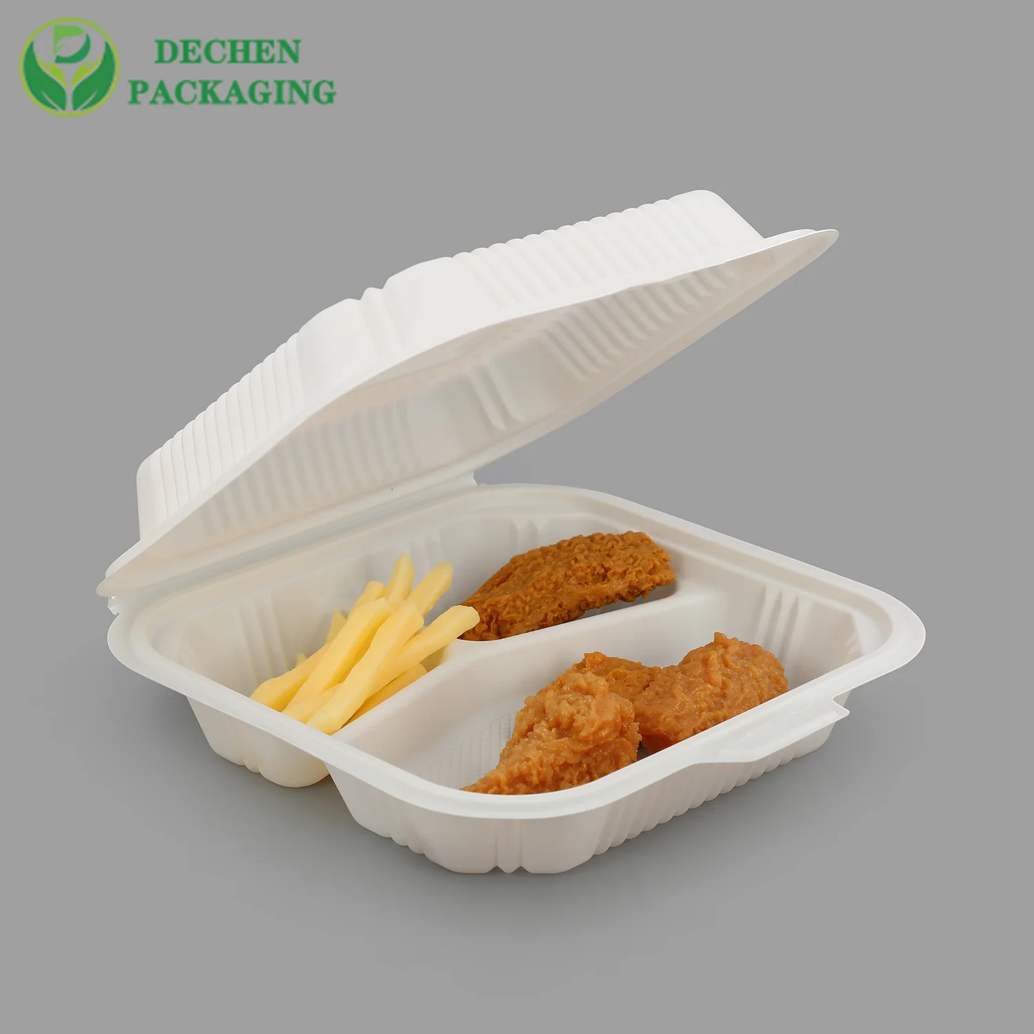 

Biodegradable Disposable Food Container With Lids Eco Friendly Box Corn Starch Lunch For