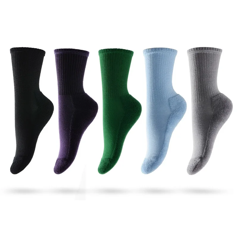 

Terry socks all size men and women boys and girls wholesale middle tube solid socks, 36 colors