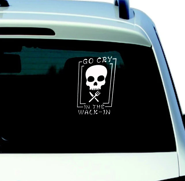 

Skulls playing cards Pentacle Wiccan Pagan Skull Decal JDM Vinyl Car Window Bumper Truck wall Sticker, 12 colors