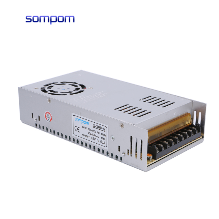 

SOMPOM 110/220V ac to 5V 60A dc led driver switching power supply