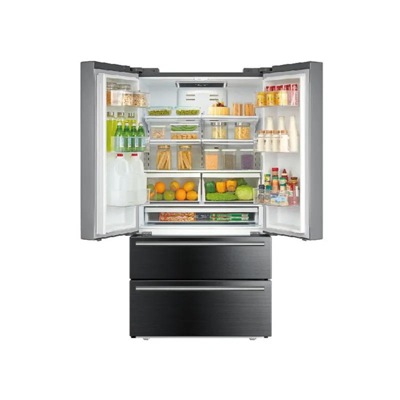 French Side By Side Door Fridge Refrigerator With Ice Maker For Home