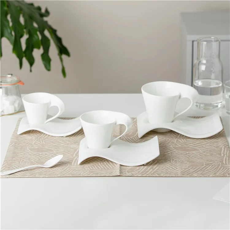 

Restaurant modern turkish white ceramic tea cups coffee cup with logo, Customized