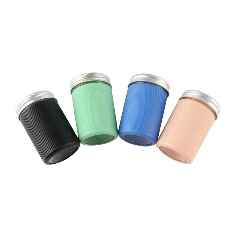 

200ml mason jar with customized Silicone sleeve
