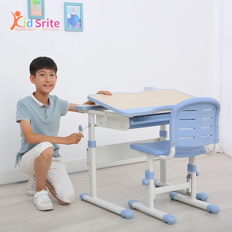 
China Supplier Study Table For Girls Children Adjustable Height Desk 