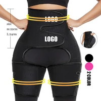 

Custom Logo Adjustable Women Compression Lose Fat High Waist Tummy Control Waist Trainer Neoprene Thigh Shaper