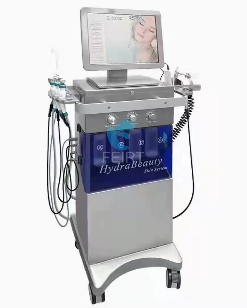 

Hydro wonder crystal 9 in 1 diamond dermabrasion hydra beauty oxygen jett machine for skin deep cleaning facial machine