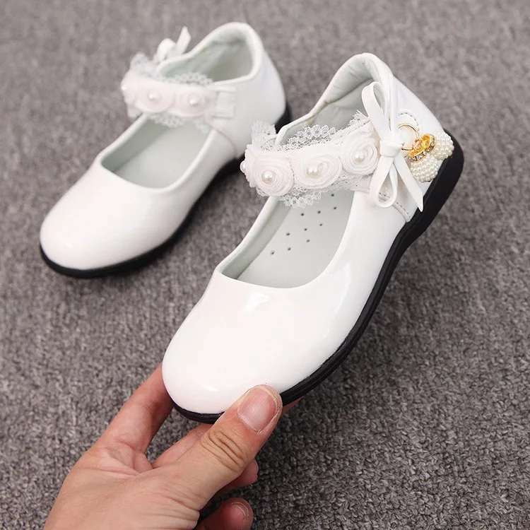 

New design girls shoes for kids dance beautiful fashion shoes, White,red,pink,black