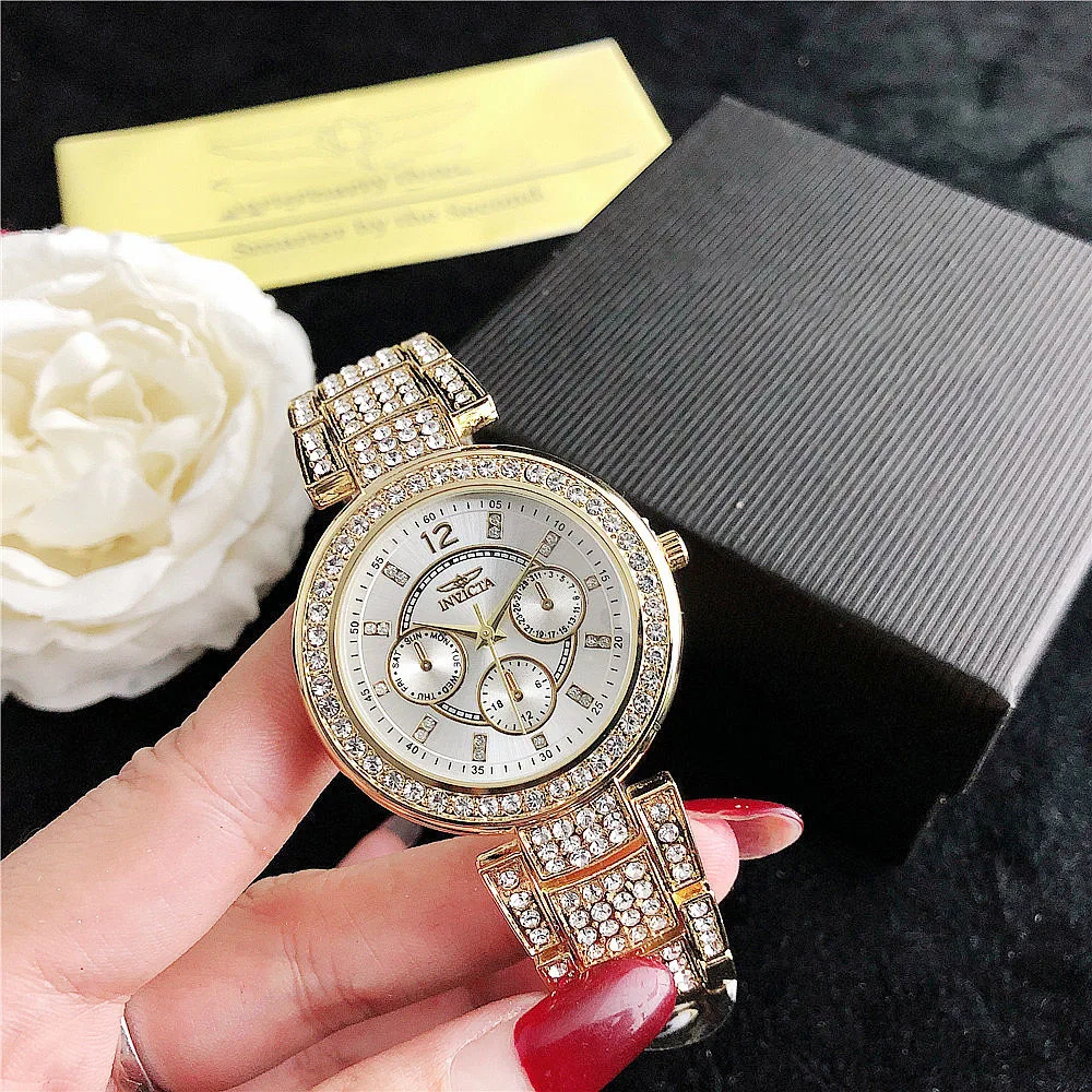 

Ladies Watch Luxury Quartz Watch with Box Free Shipping, 5 colors
