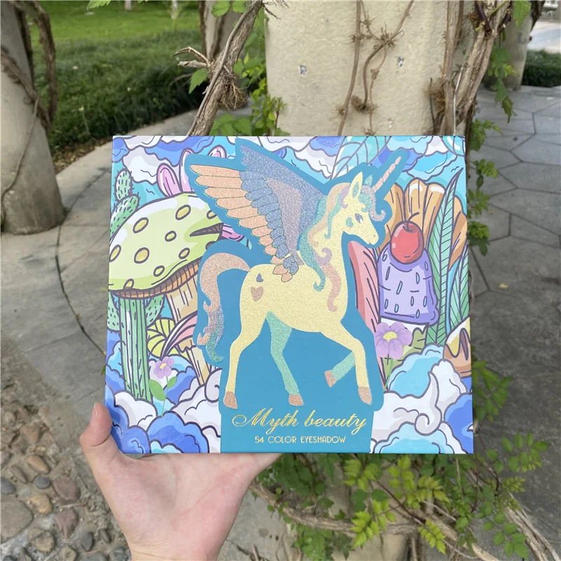 

New 54 color irregular eye shadow maquiagem matte thin flash eye shadow disc spot manufacturers sale glitter eyeshadow