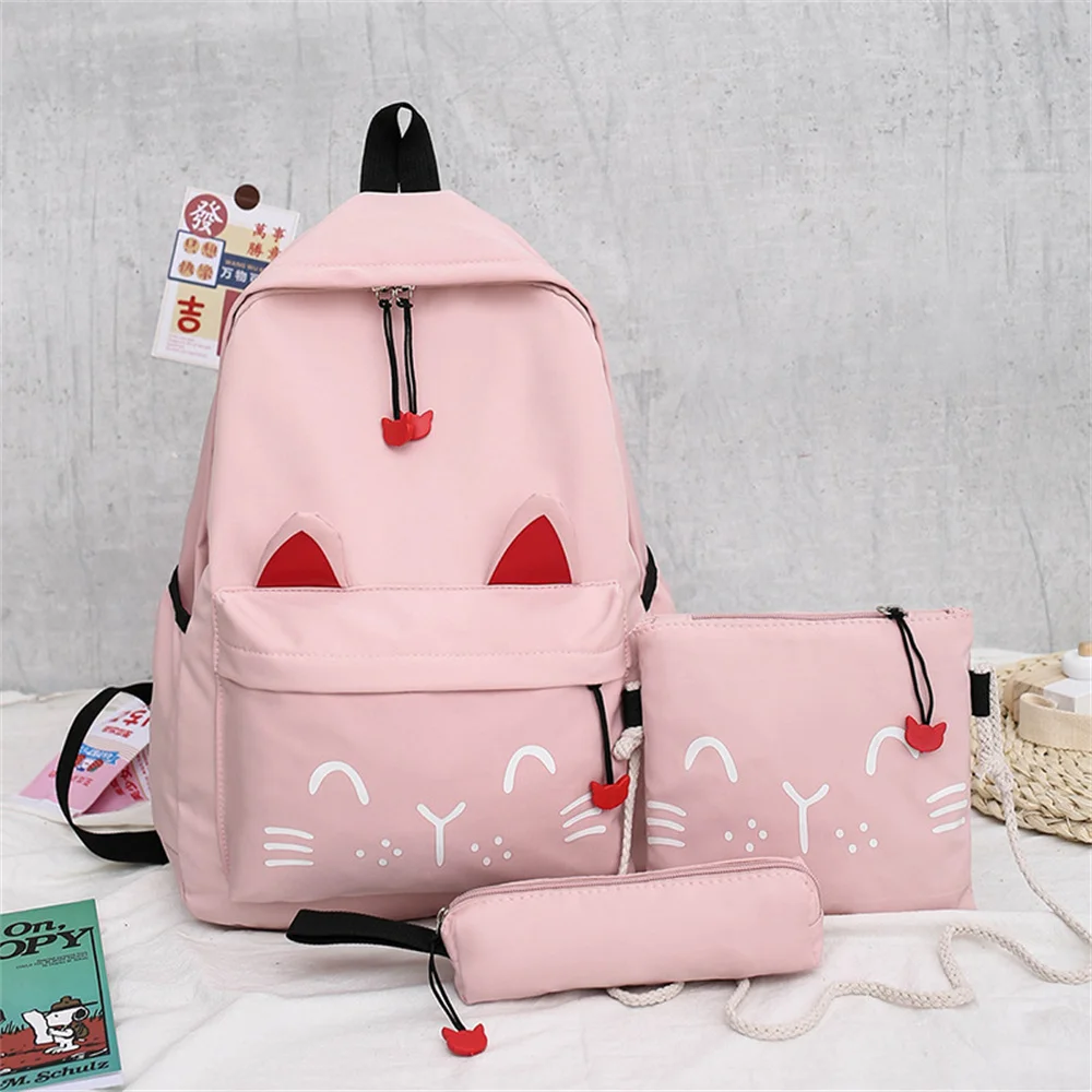 

AMIQI School Bags Set Girls For Primary Student Large Capacity Backpack Purse mochila infantil Sets Made in China 8592