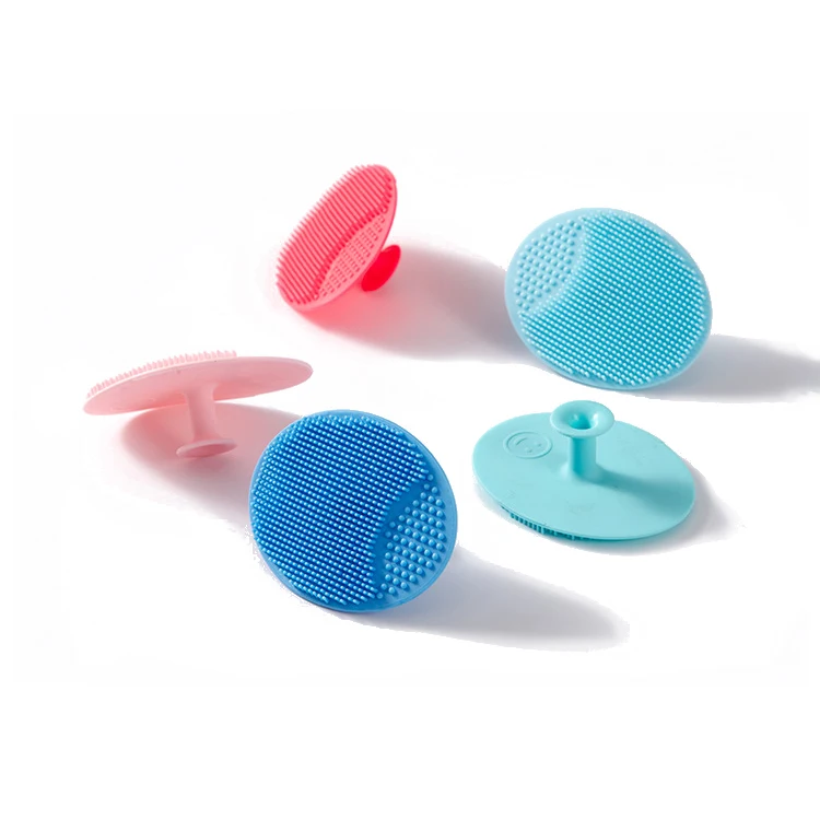 

Wholesale Reusable Face Brush Cleanser Body Scrubber Exfoliation Silicone Facial Cleansing Brush, White,blue,green,pink,black,gray,watermelon red