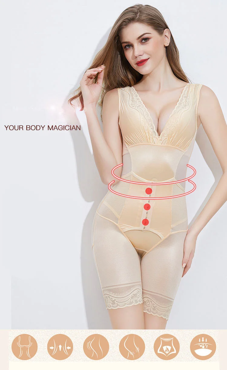 High Quality Power Slimming Women Bodysuits In Shelf Bra Girdles