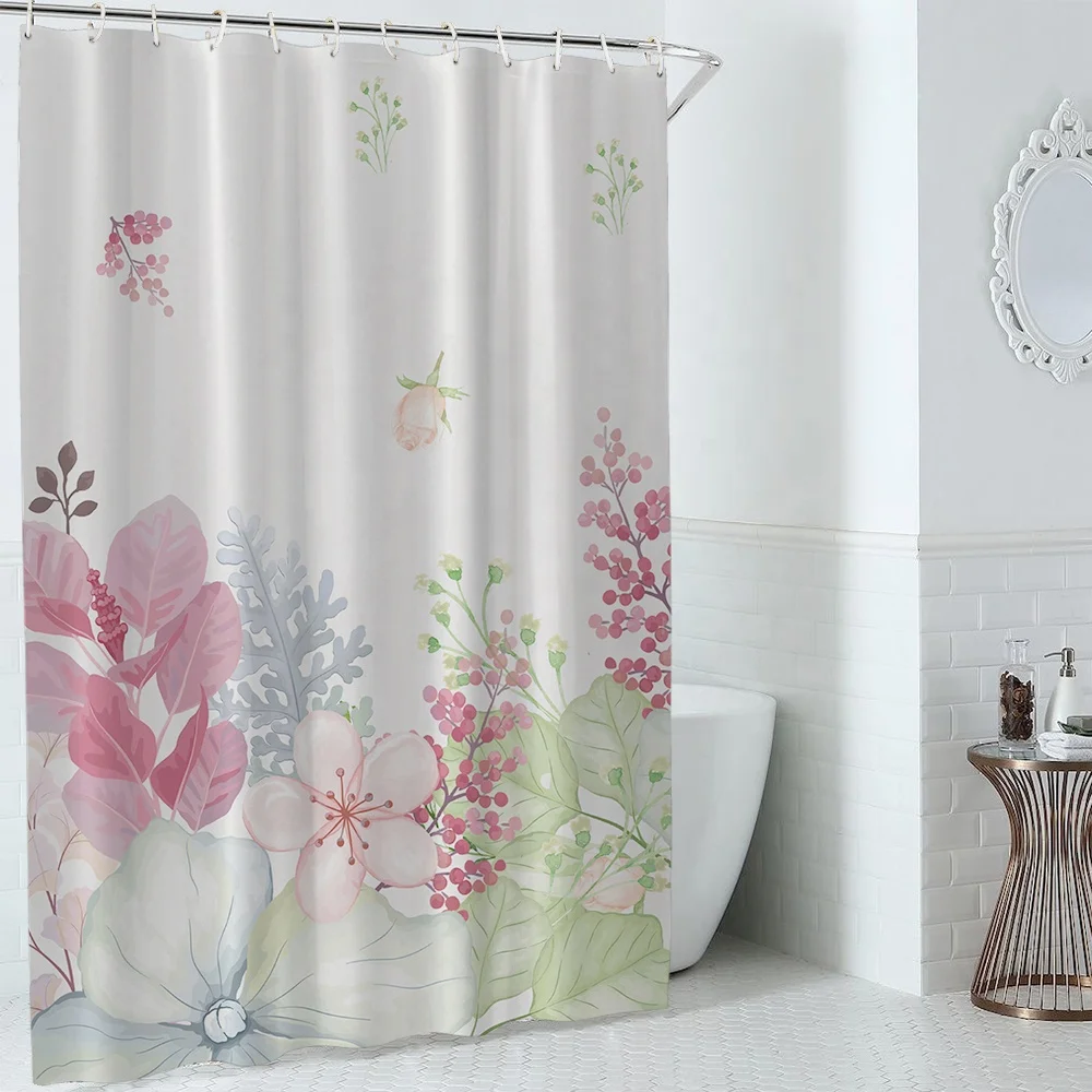 

i@home 72X72 inch flower polyester fabric waterproof shower curtains for bathroom, Picture