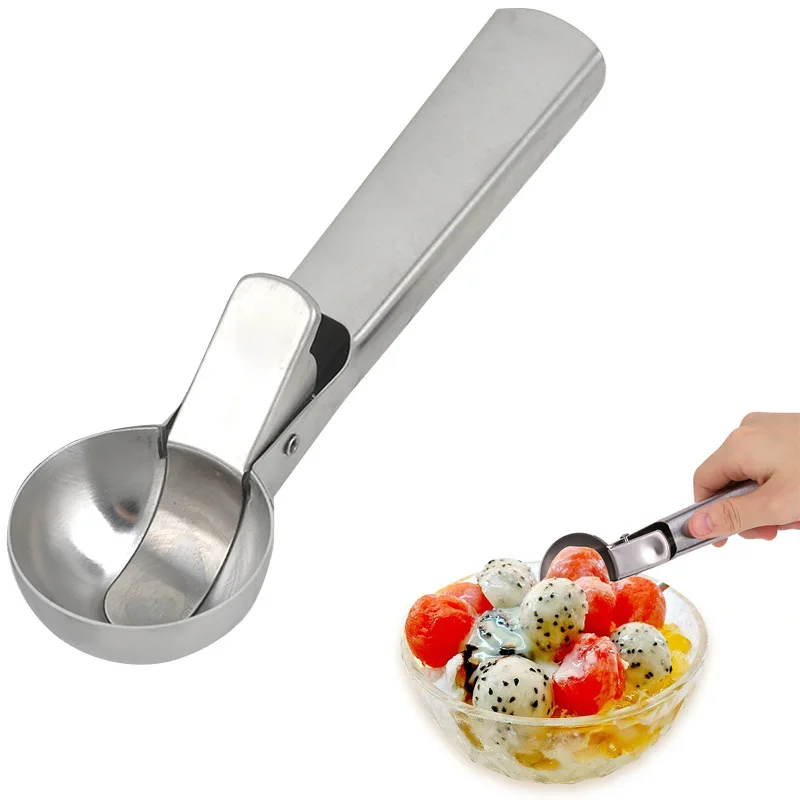 

Ice Cream Tools Cookie Scoop Stainless Steel Ice Cream Trigger Spoons Scoop Stack