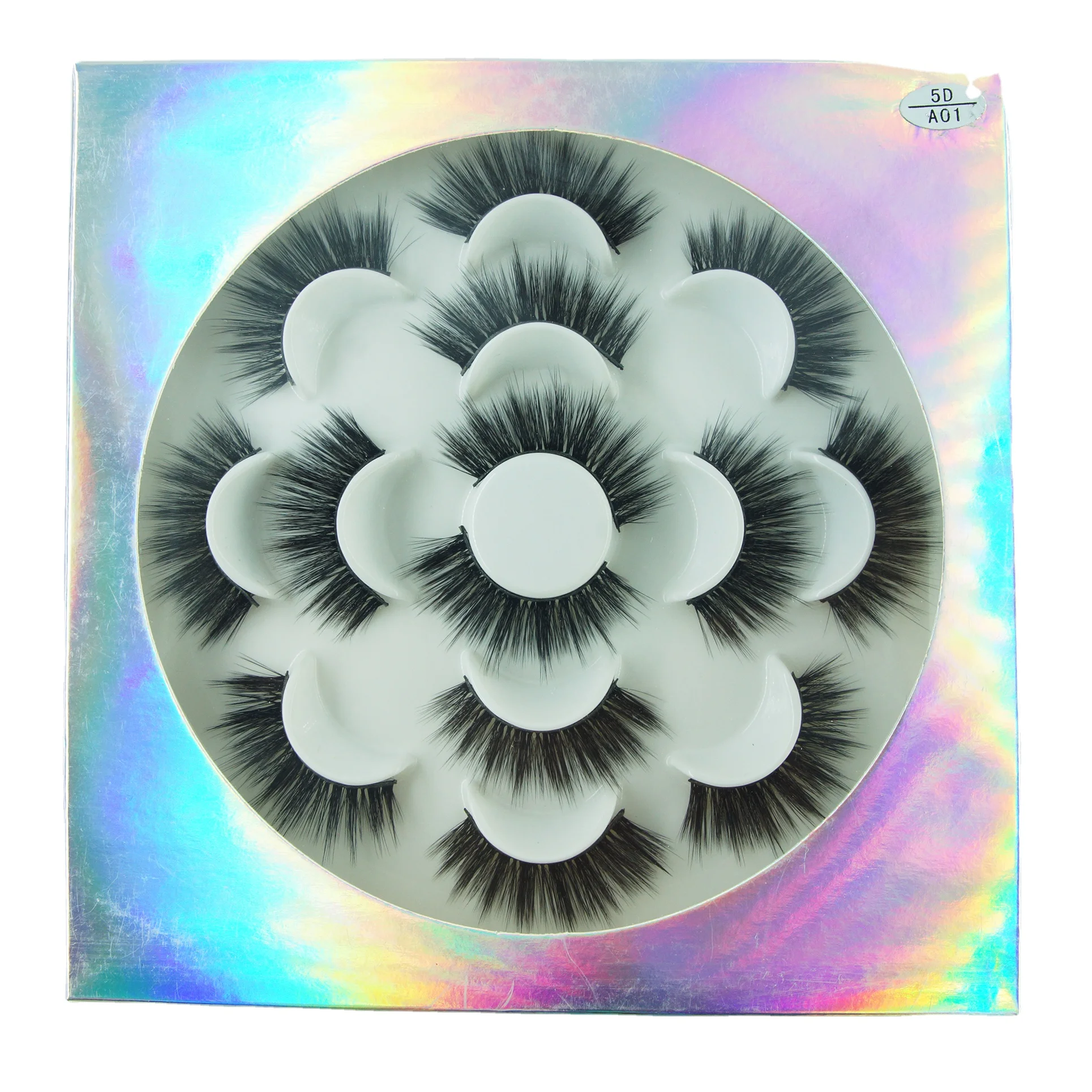 

customized box full strip eye lashes full strip lashes 14mm eyelashes, Black