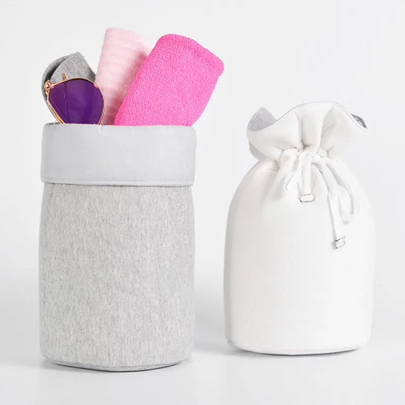 

Factory custom logo travel large storage Makeup Brush Bag Holder drawstring cosmetic bags for women ladies, Customized