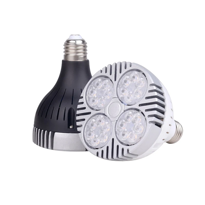 Led spotlight price outdoor wall spotlight E26 E27 35W black white transparent color three-color household spotlight