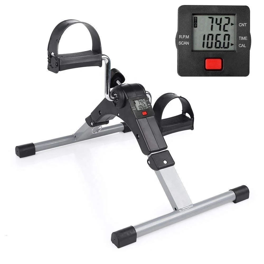 

Small Home Office Desk Training Workout For Elderly Adjustable Resistance Foot Pedal Exerciser Exercise Bike