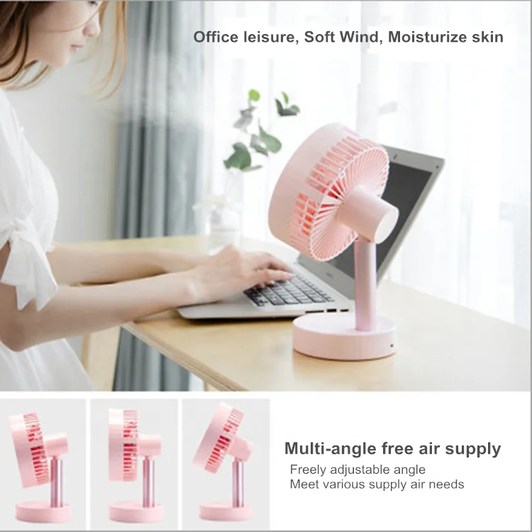
Factory Direct Sales New Charging Humidifier Small Fan USB Mute Spray Moisturizing Desktop Mini fan 