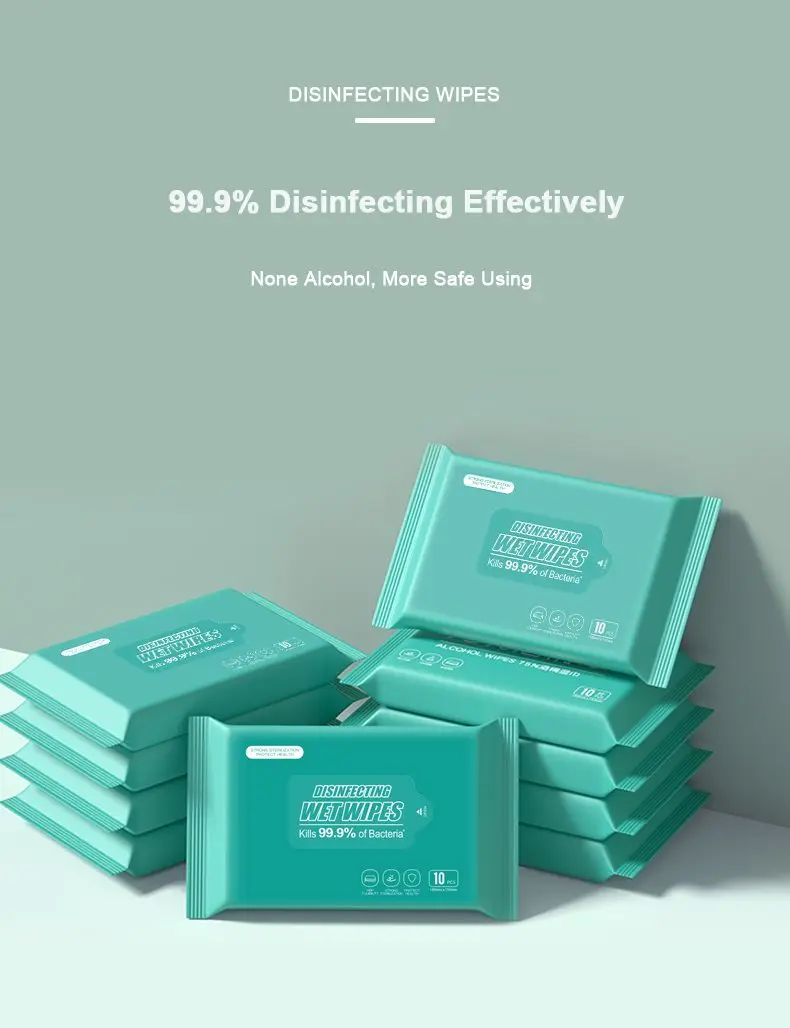 Desinfecting Anti Bacterial Disinfectant Benzalkonium Chloride Disinfecting Wipe No Alcohol Manufacturer