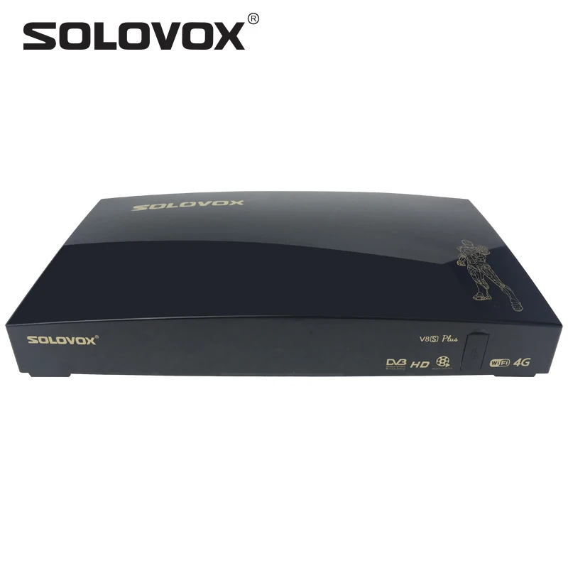 

Satellite TV Receiver SOLOVOX V8S Plus With Support For 2x USB Biss Key WEB TV Home Theater NEWCAMD Xtreamcode, Black