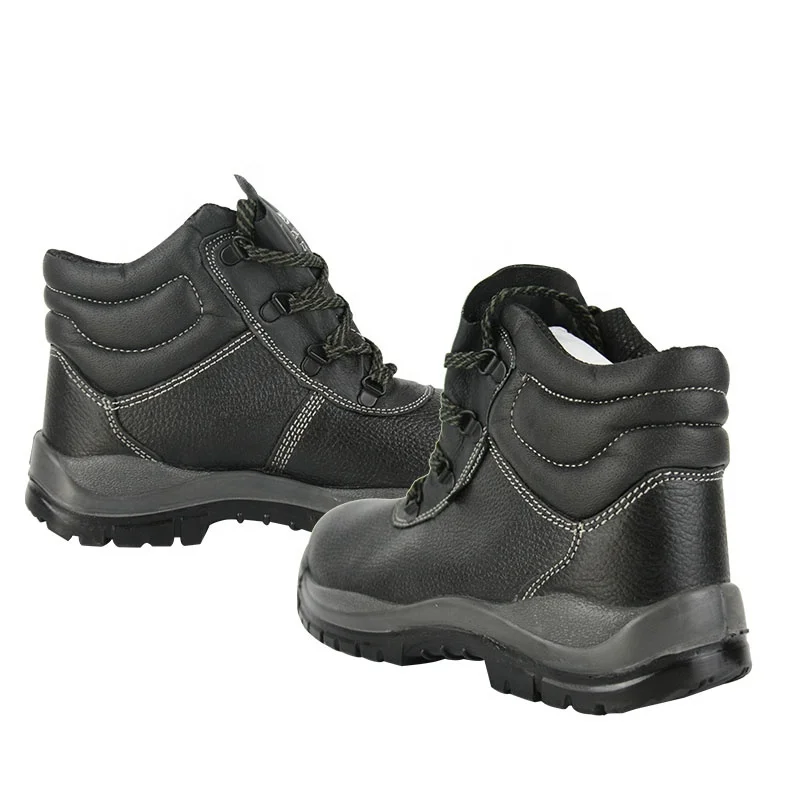 

Wholesale custom leather industrial steel toe safety boots for men work shoes