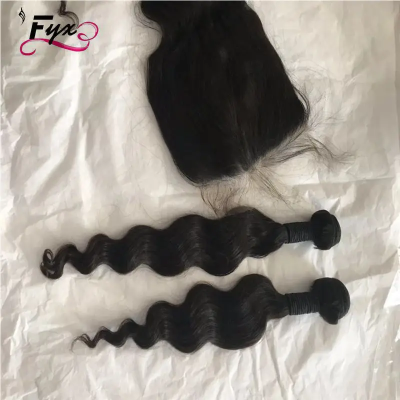 

virgin cuticle aligned hair weave bundles with closure thin swiss lace closure hair bundles with HD lace closure7*7