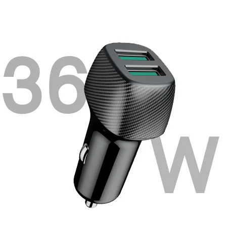 

Qc 3.0 Portable Phone Type-c Fast Car Charger 12v Dual Charger Usb Car