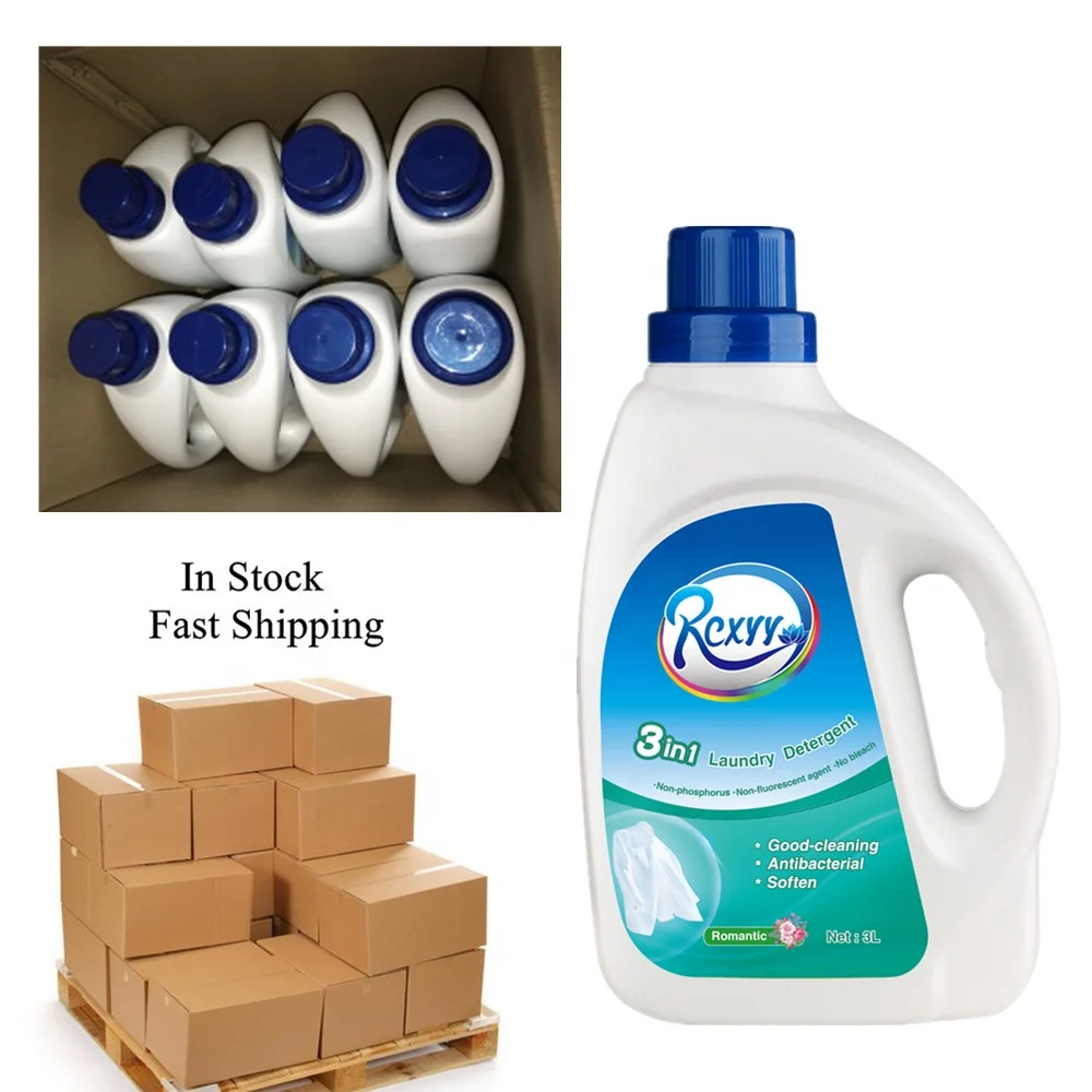 

3 in 1 Laundry Detergent One Carton / 3L Good Cleaning Soften Anti Bacterial Clothes Washing Liquid