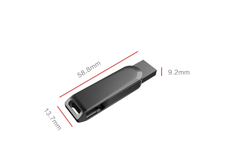OTG Metal USB Flash Drives for IOS Tablets Mini 2in1 Pendrive 4GB 8GB 16GB 32GB 64GB Memory Stick Pen Drive for Iphone 7 6S Plus - ANKUX.COM