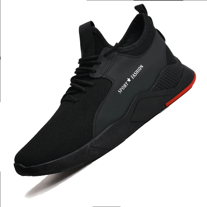 

Cheap wholesale new styles fashion black casual shoes for men breathable mesh sneaker