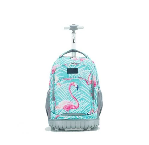 

Flamingos wheel Shoulder bag School bag 2020111501
