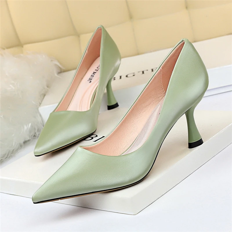 

Pointed Toe Suede Sexy Women Pumps Thin Heels Stiletto Sexy Heel Women Shoes