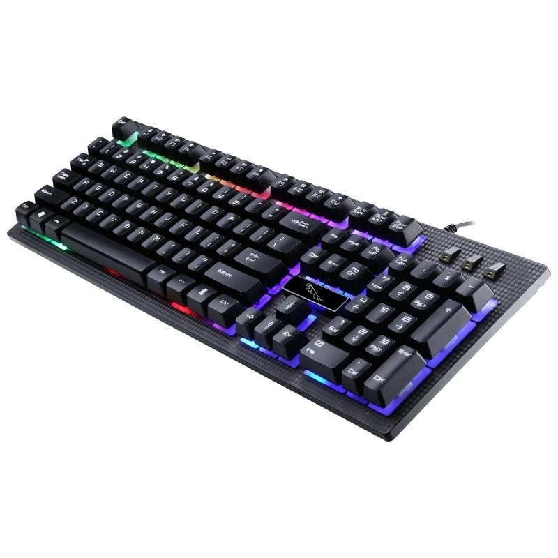 

Factory Price 1600 DPI Professional Wired RGB Keyboard LED Backlight Gaming Keyboard and Optical Mouse Combo