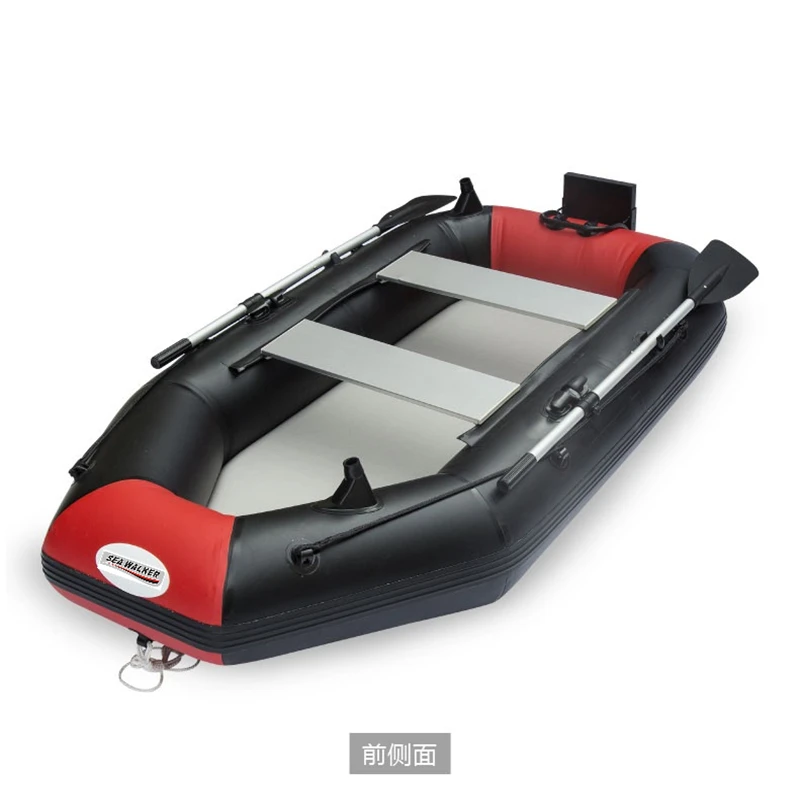 

seawalker 3m inflatable rescue life boat fishing raft drifting boat with air deck floor, Optional