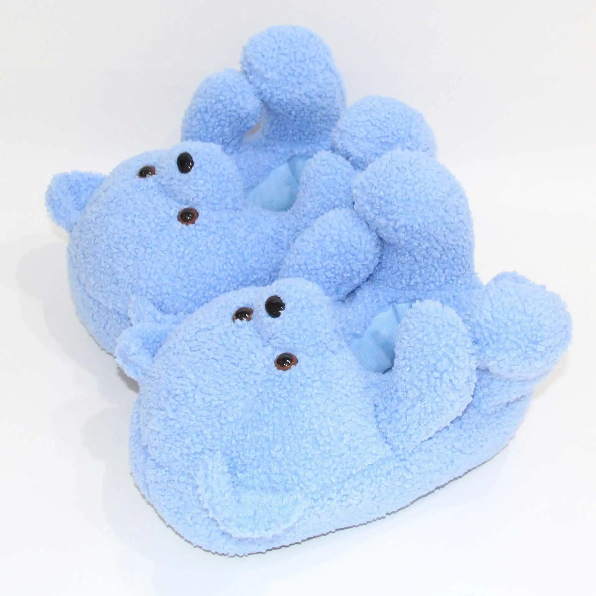 

teddy bear slippers for kid 2021 new arrivals animal  fits all plush house children toddler kids teddy bear slippers, Picture