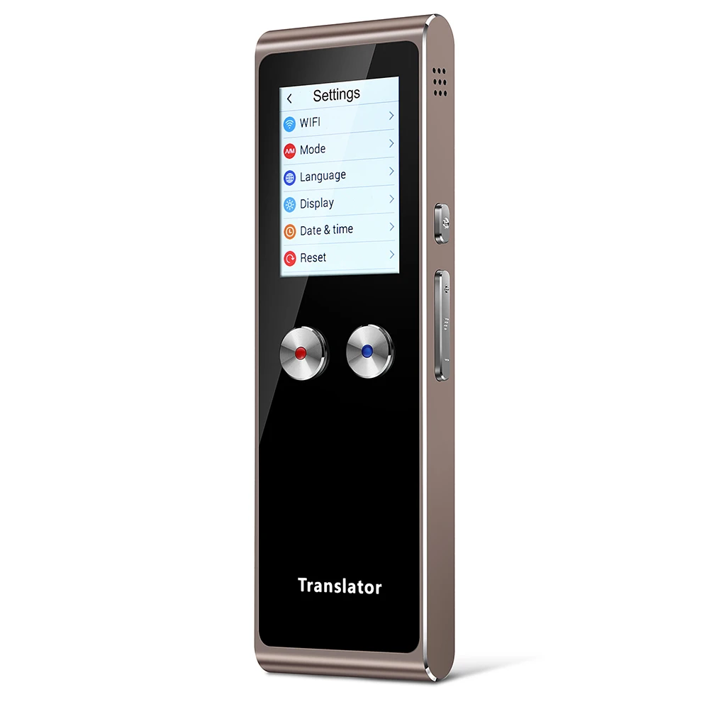 

Hot Sale Portable Translator WIFI 2 inch touch screen electronic Instant Real Time Voice 70+ Languages Translator T8S