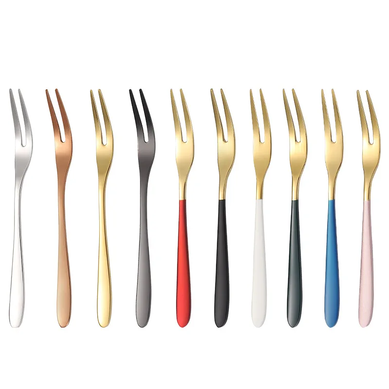 

Wholesale Small Mini Kids Cake Fruit Forks Stainless steel, Silver