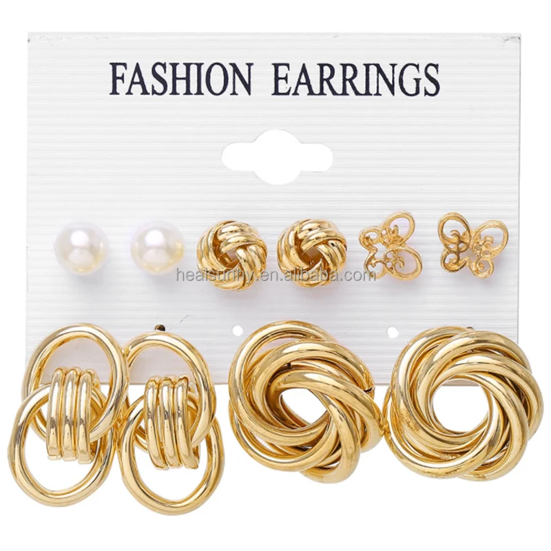 

Fashion New Trendy Style Big Large Gold Plated Crystal Diamond Hoop Earrings