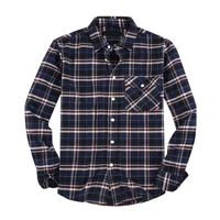 

2020 Latest Shirt Designs for Men Cheapest Slim Fit Long Sleeve High Quality 100 Cotton Soft Plaid Flannel Shirts for Men