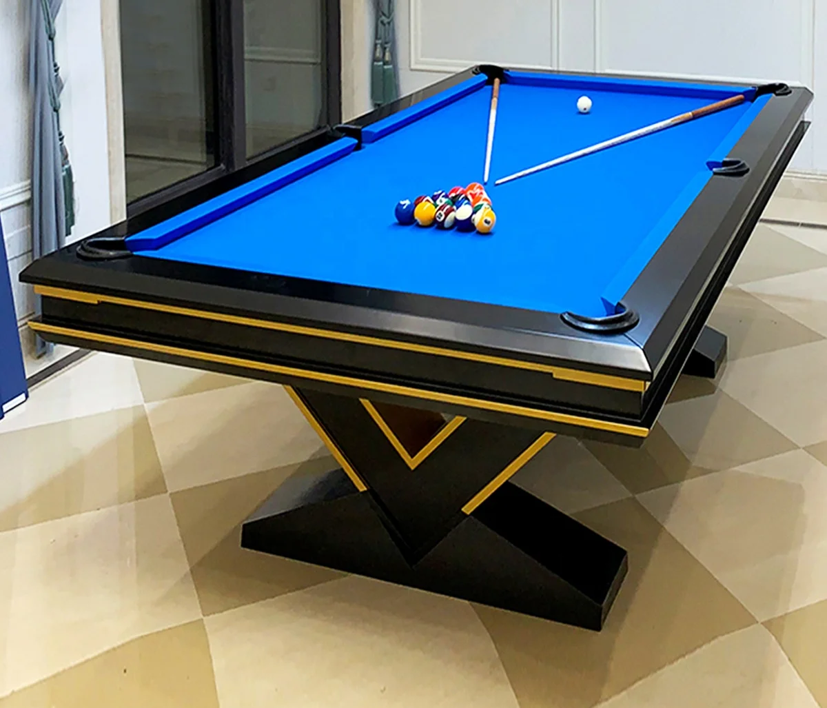 

Ronsen professional tournament game marble slate 7ft 8ft 9ft snooker pool table for sale, Table color and cloth color can be customized