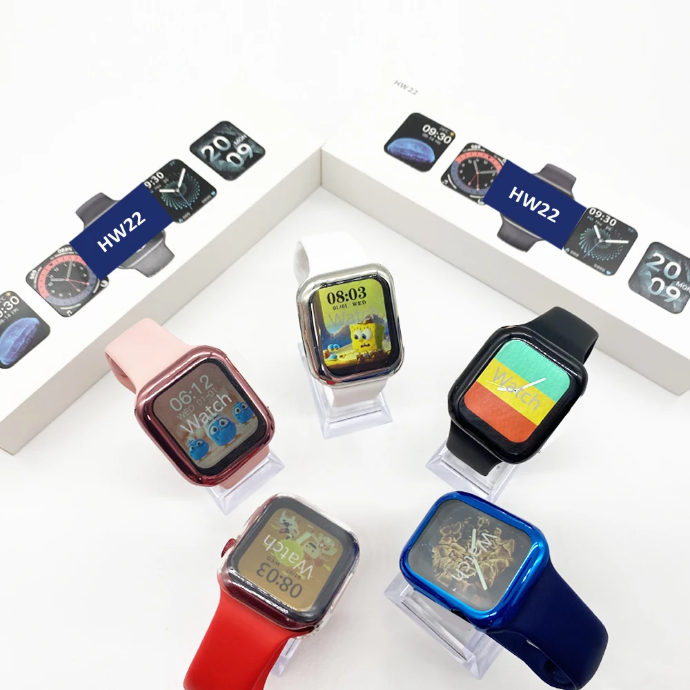 

2021 Hot selling smart watch HW22 1.75 reloj intelligent iwo 13 watch6 series6 Hw 22 pro plus smartwatch for wan women, Black/blue/pink/white/red
